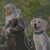 Mural in the restaurant, the Talbot Hotel, Oundle